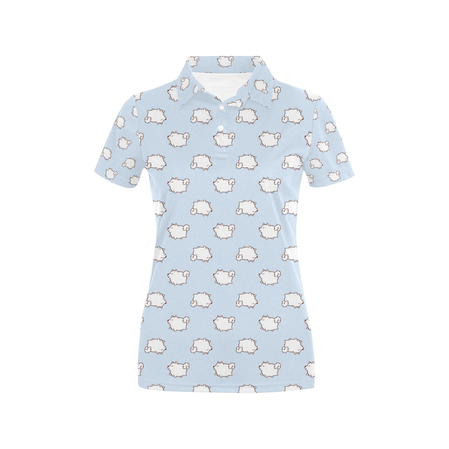 Samoyeds Print Design LKS301 Women's Polo Shirt