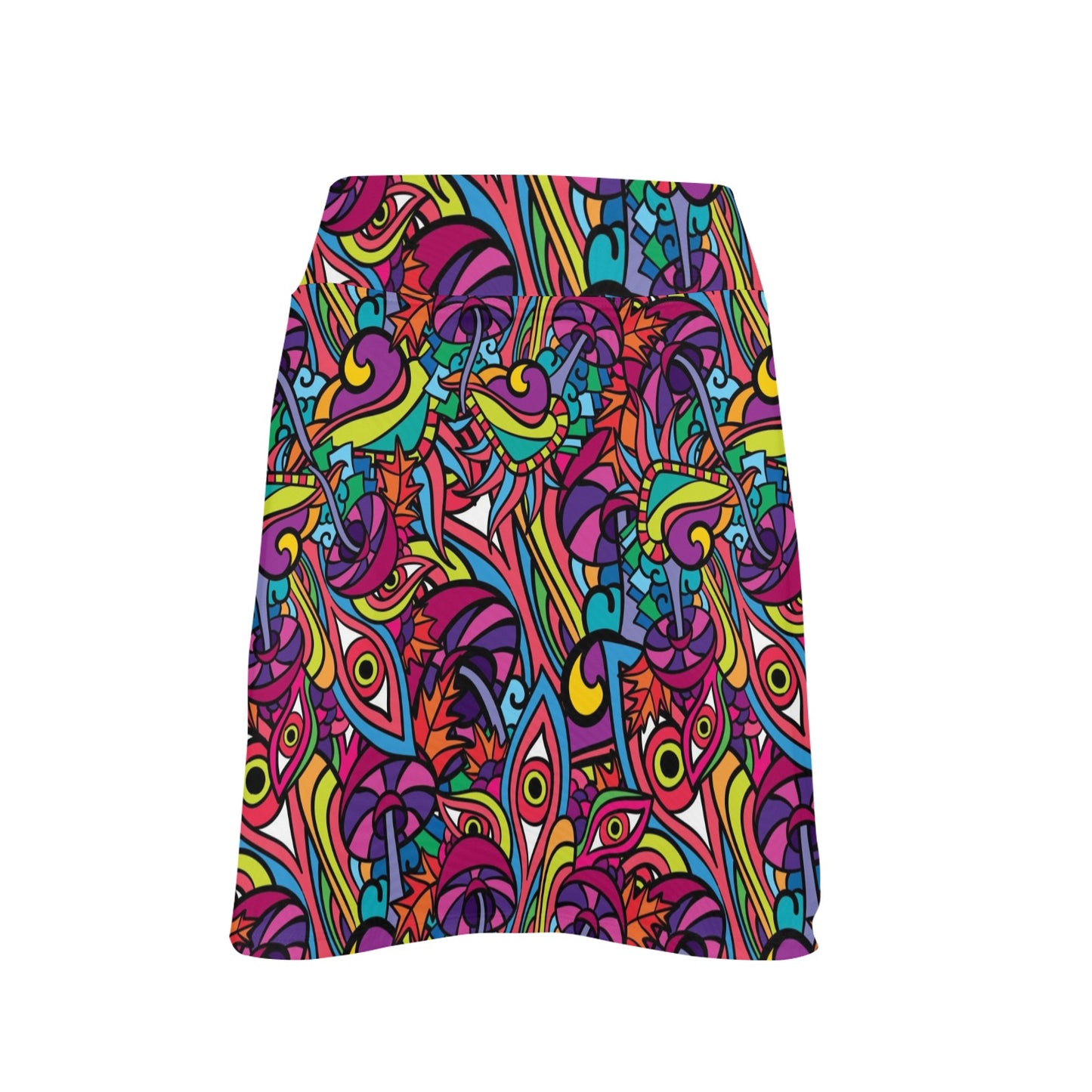 Trippy Print Design LKS302 17" Golf & Pickleball Skort with Pockets