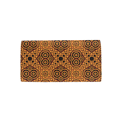 African Pattern Print Design 05 Women's Trifold Wallet