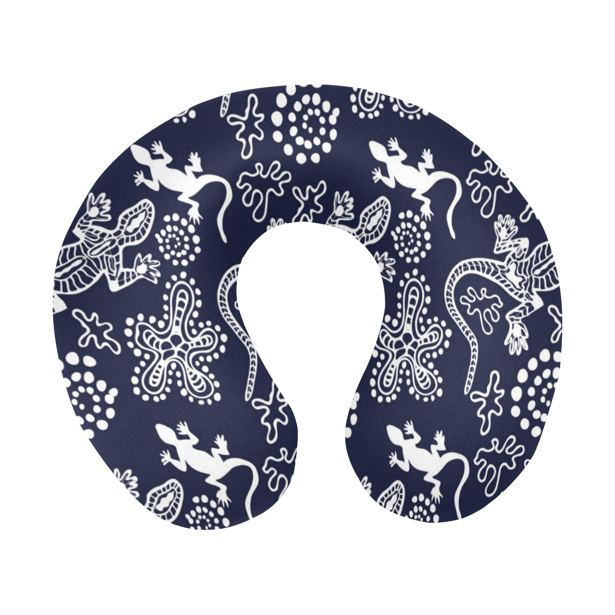 lizard Pattern Print Design 03 U-Shaped Travel Neck Pillow