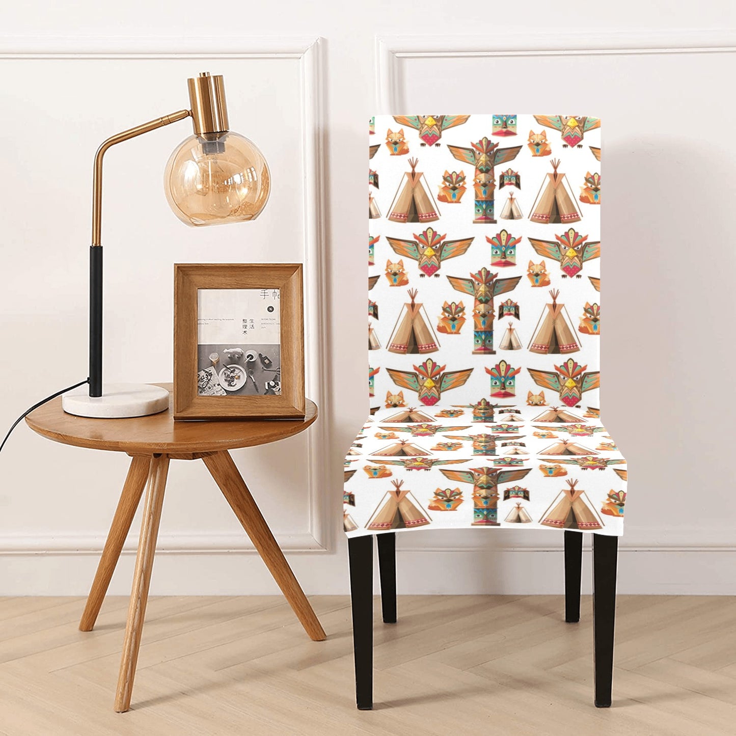 Totem Native Print Design LKS303 Dining Chair Slipcover