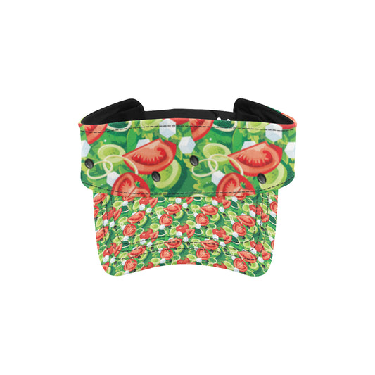 Vegan Salad Themed Design Print Unisex Sun Visor