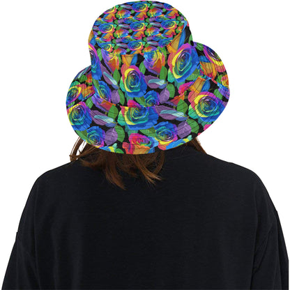 Rose Pattern Print Design RO02 Unisex Bucket Hat