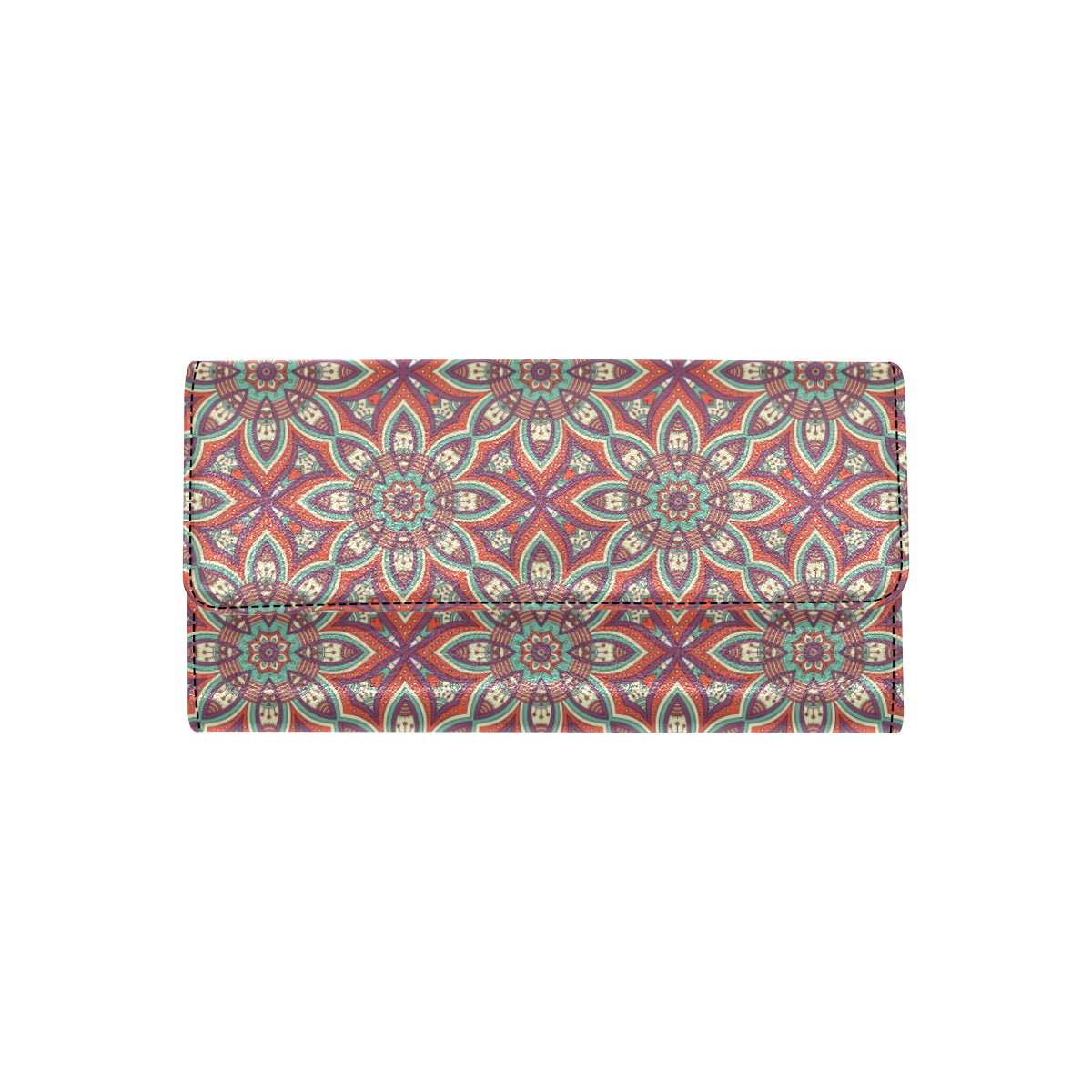Bohemian Pattern Print Design 03 Women's Trifold Wallet