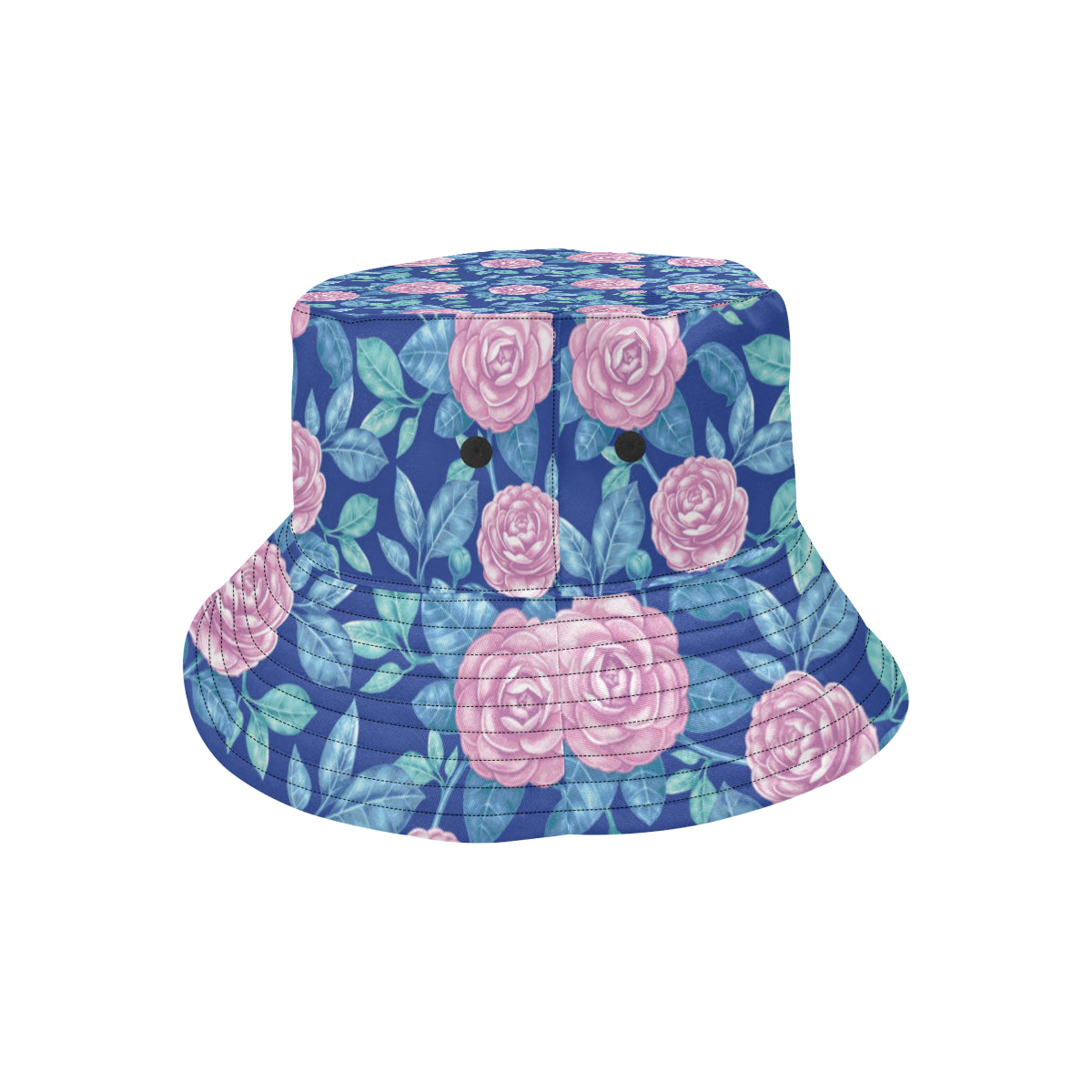 Camellia Pattern Print Design CM05 Unisex Bucket Hat