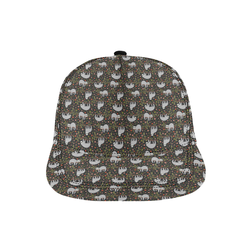 Sloth Cute Design Themed Print Snapback Cap