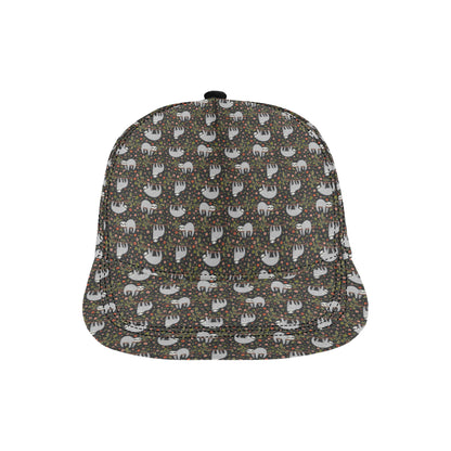 Sloth Cute Design Themed Print Snapback Cap