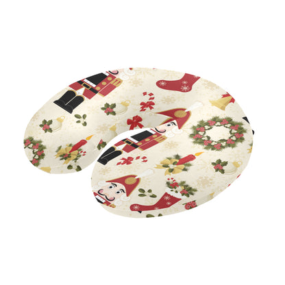 Nutcracker Pattern Print Design A01 U-Shaped Travel Neck Pillow