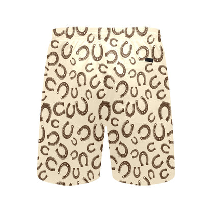 Horseshoe Print Design LKS302 Men's Swim Trunks Beach Shorts