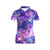 Galaxy Night Stardust Space Print Women's Polo Shirt