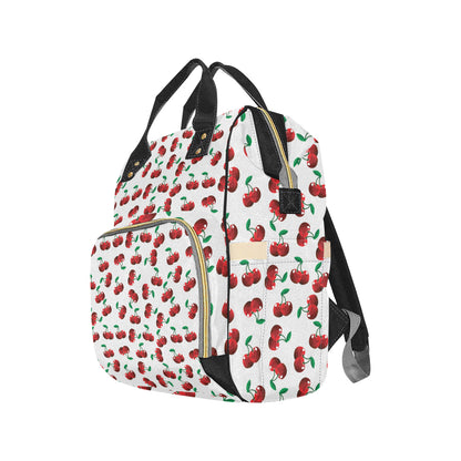 Cherry Pattern Print Design 01 Diaper Bag Backpack