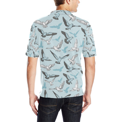 Pigeon Pattern Print Design 03 Men Polo Shirt