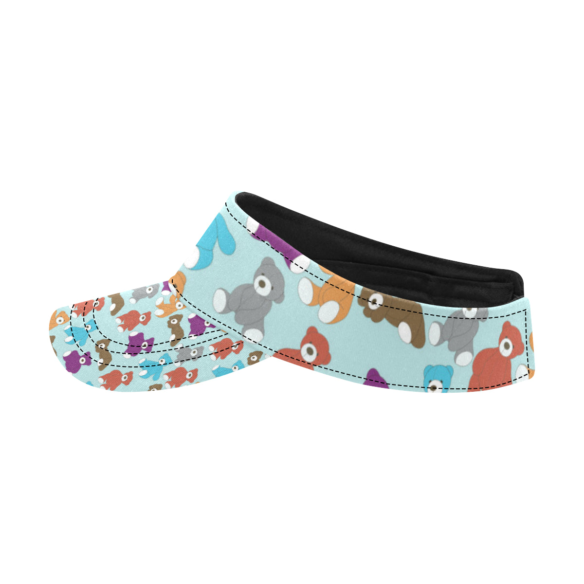 Bear Cute Pattern Print Design 03 Unisex Sun Visor