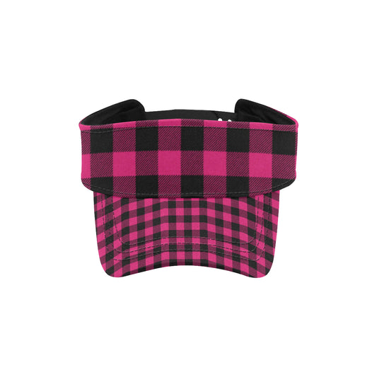 Pink Tartan Plaid Pattern Unisex Sun Visor