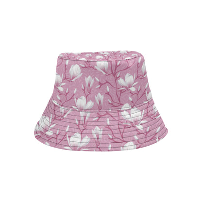 Magnolia Pattern Print Design MAG05 Unisex Bucket Hat