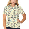 Donkey Baby Pattern Print Design 02 Women's Polo Shirt