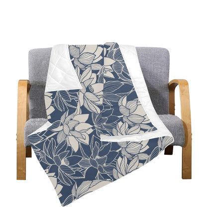 Water Lily Pattern Print Design WL04 Premium Quilt