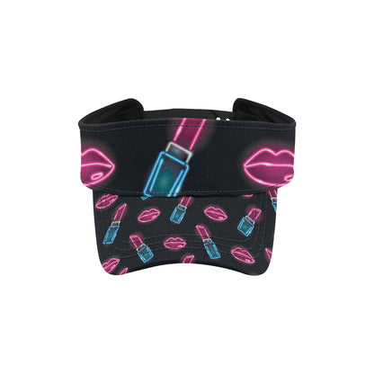 Lipstick Color Neon Pattern Print Design 03 Unisex Sun Visor