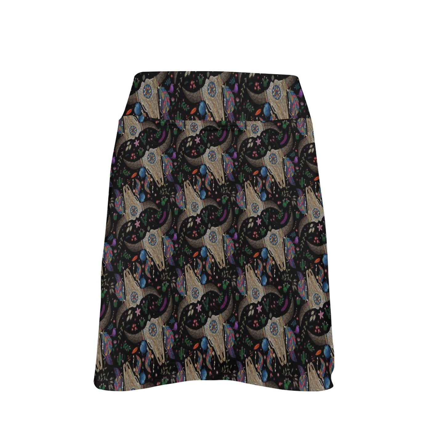 Buffalo Head Print Design LKS401 17" Golf & Pickleball Skort with Pockets