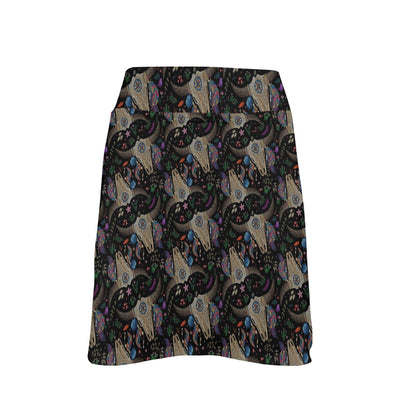 Buffalo Head Print Design LKS401 17" Golf & Pickleball Skort with Pockets