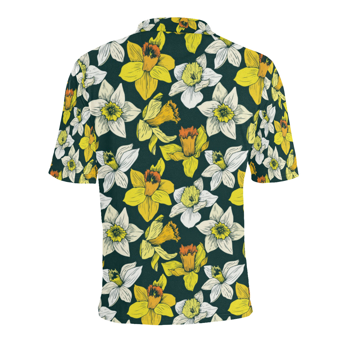 Daffodils Pattern Print Design DF02 Men Polo Shirt