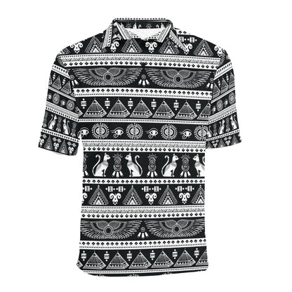 Tribal Pattern Print Design LKS305 Men Polo Shirt
