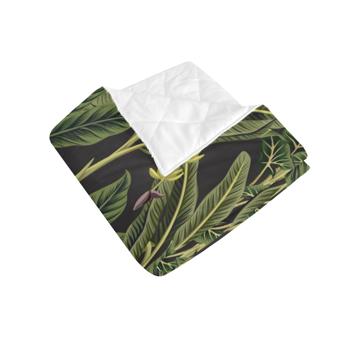 Banana Leaf Pattern Print Design BL04 Premium Quilt
