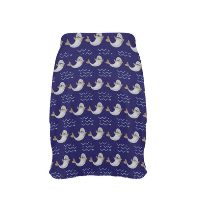 Sea Lion Print Design LKS404 17" Golf & Pickleball Skort with Pockets