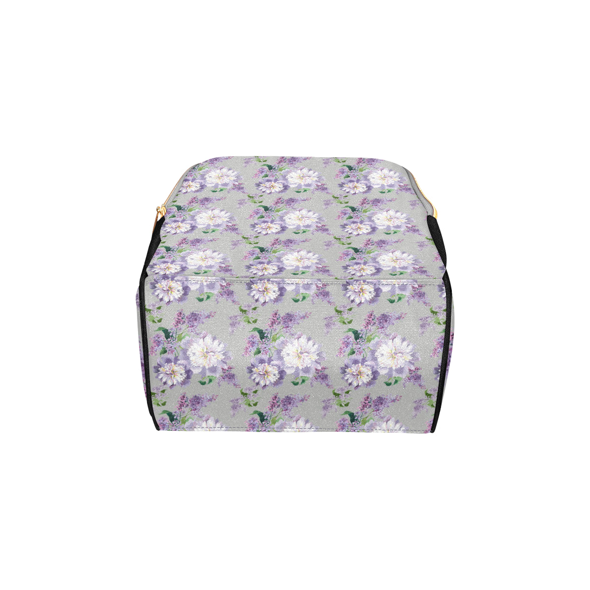 Lilac Pattern Print Design LI07 Diaper Bag Backpack