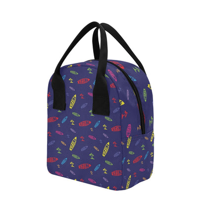 Surfboard Print Design LKS305 Insulated Lunch Bag