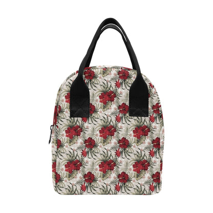 Hibiscus Print Design LKS3011 Insulated Lunch Bag