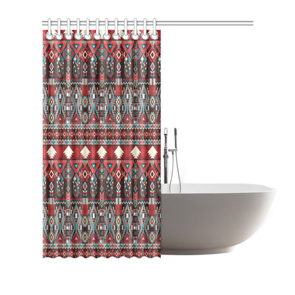 Tribal Aztec Indians native american Shower Curtain