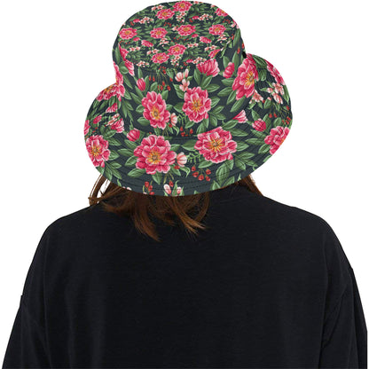 Summer Floral Pattern Print Design SF06 Unisex Bucket Hat