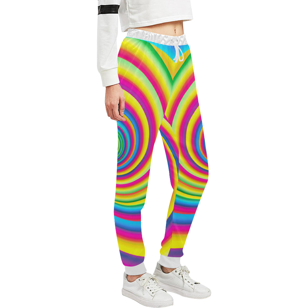 Vortex Twist Swirl Rainbow Design Unisex Sweatpants