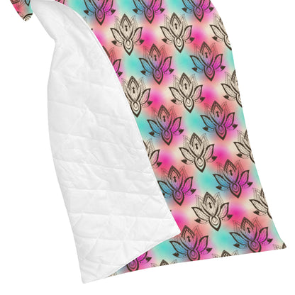lotus Boho Pattern Print Design LO02 Premium Quilt