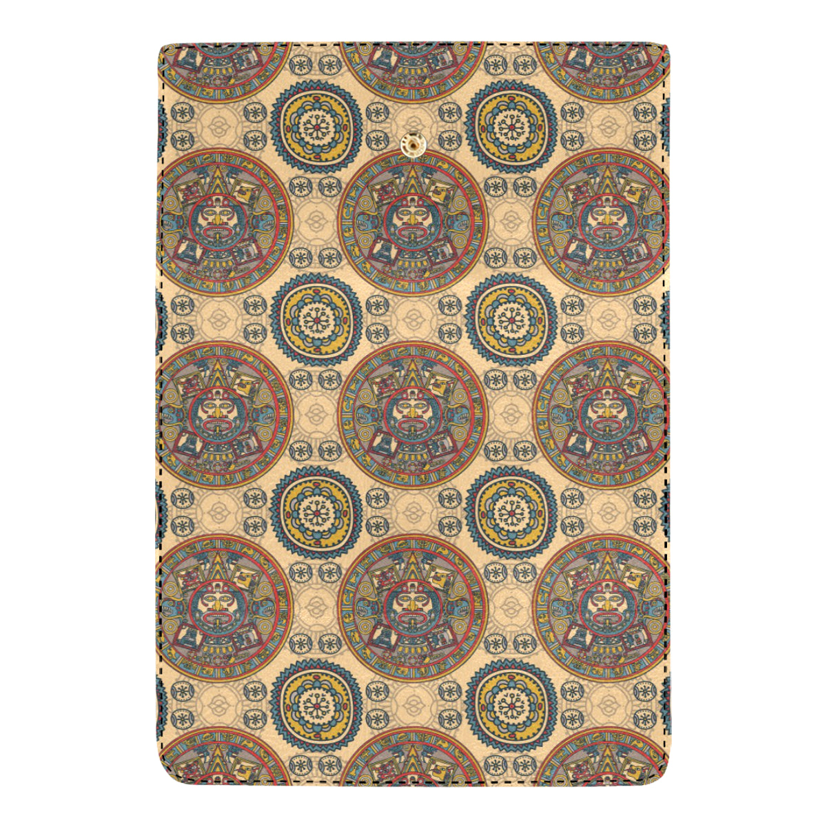 Calendar Aztec Pattern Print Design 02 Women's Trifold Wallet