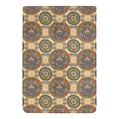 Calendar Aztec Pattern Print Design 02 Women's Trifold Wallet