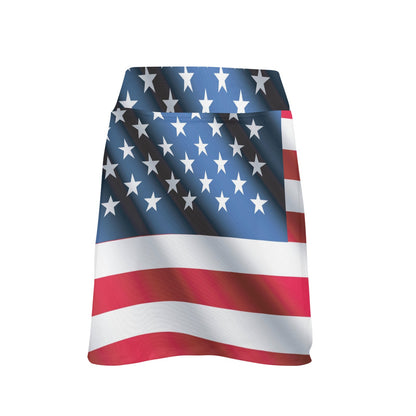 American flag Classic 17" Golf & Pickleball Skort with Pockets