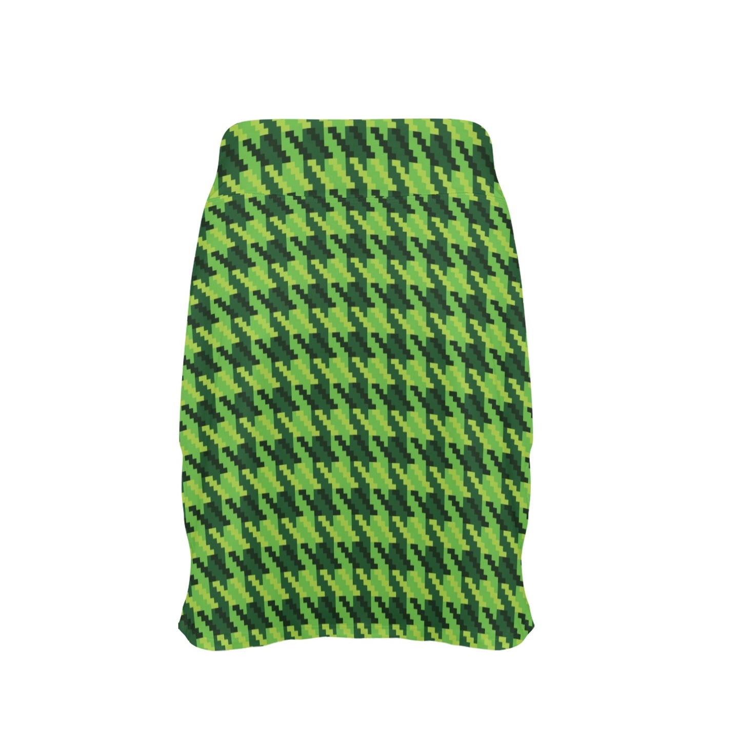 St Patricks Day Houndstooth Pattern Print LKS301 17" Golf & Pickleball Skort with Pockets