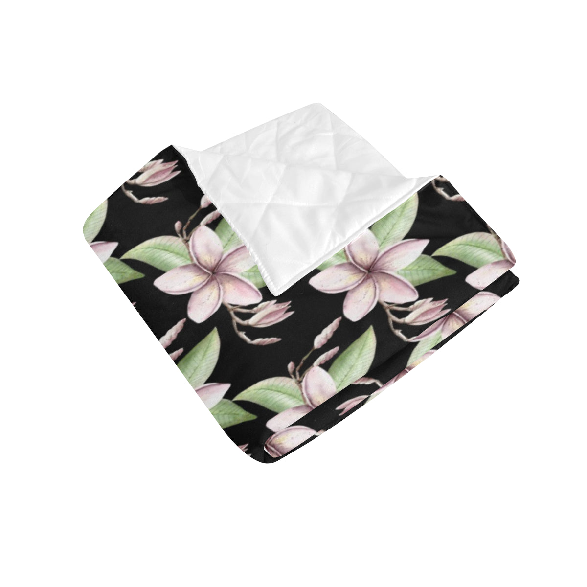 Plumeria Pattern Print Design PM02 Premium Quilt