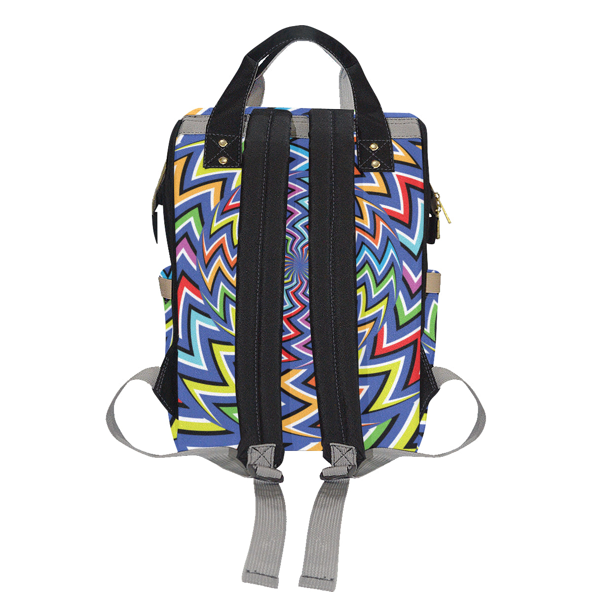 Optical illusion Pattern Print Design A02 Diaper Bag Backpack