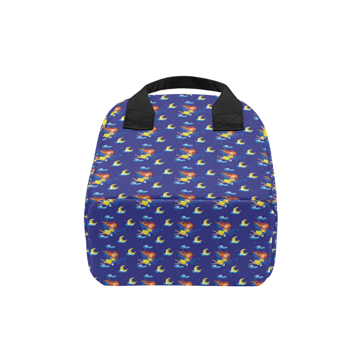 Fairy with Moon Print Pattern Insulated Lunch Bag