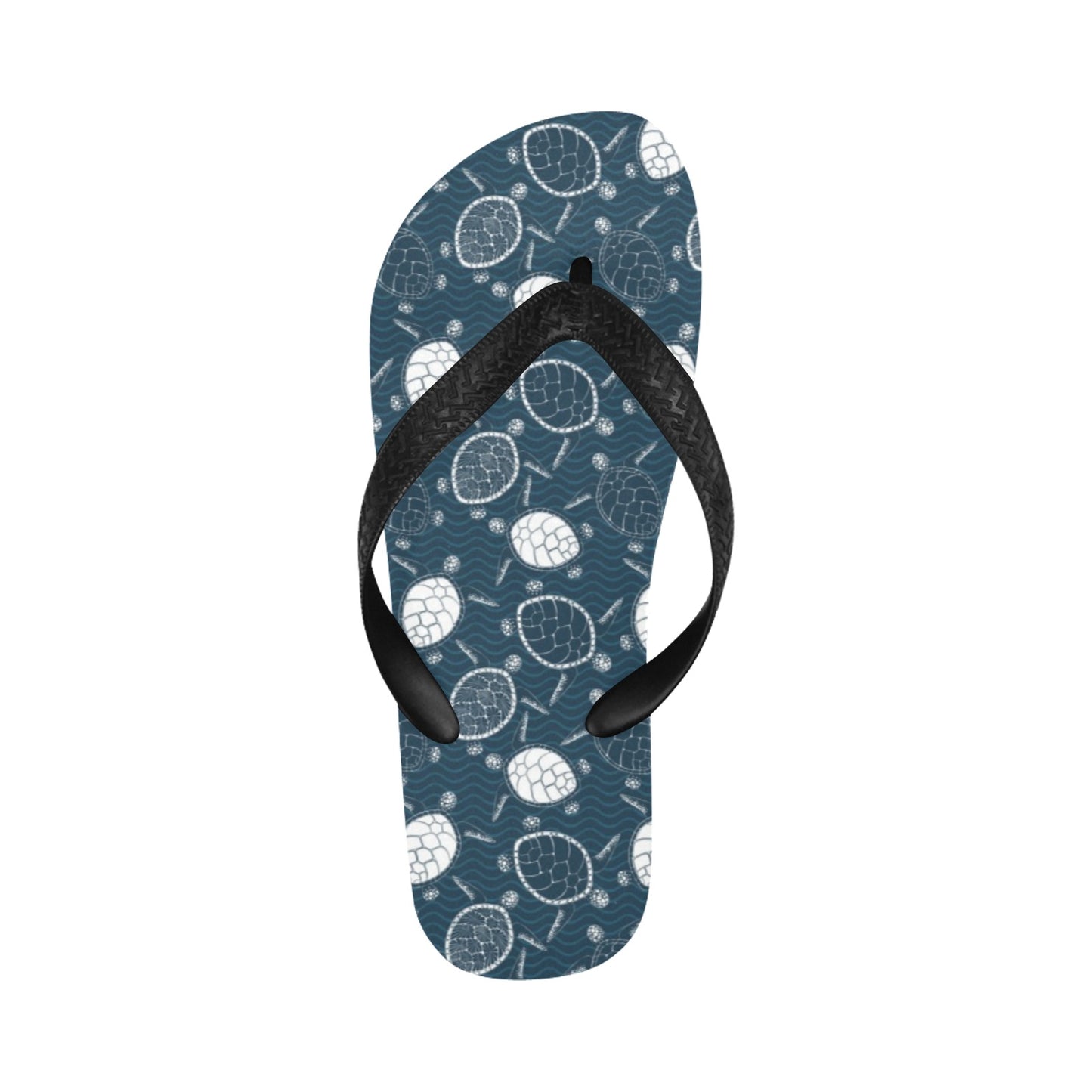 Sea Turtle Print Design LKS3015 Flip Flops