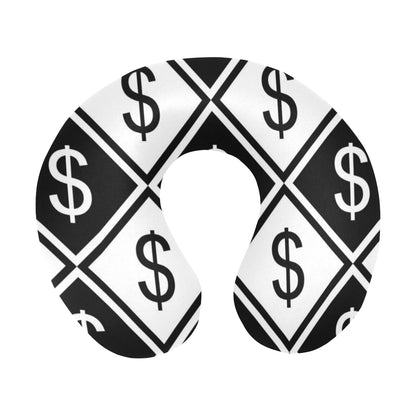 Money Pattern Print Design 04 U-Shaped Travel Neck Pillow