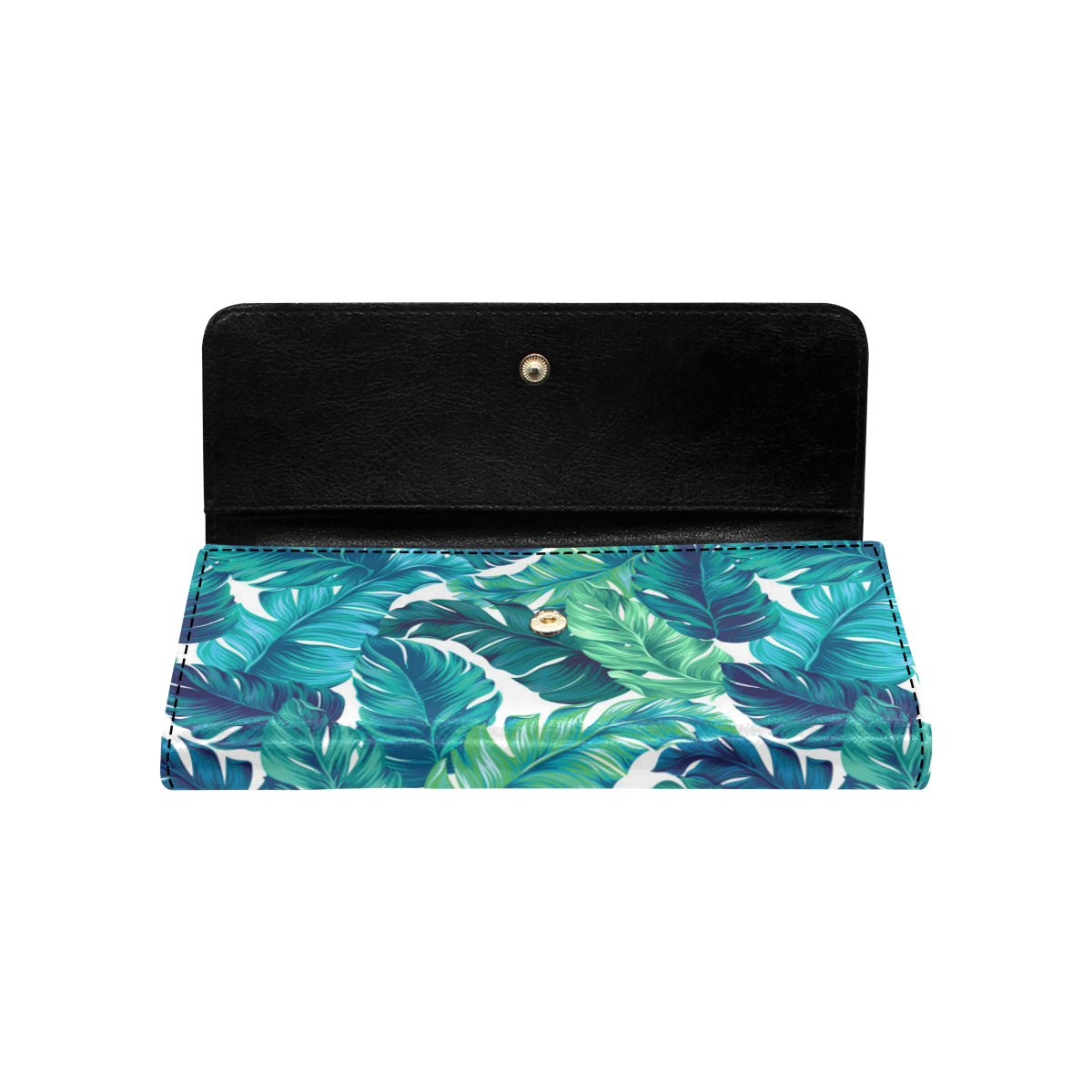 Brightness Tropical Palm Leaves Women's Trifold Wallet