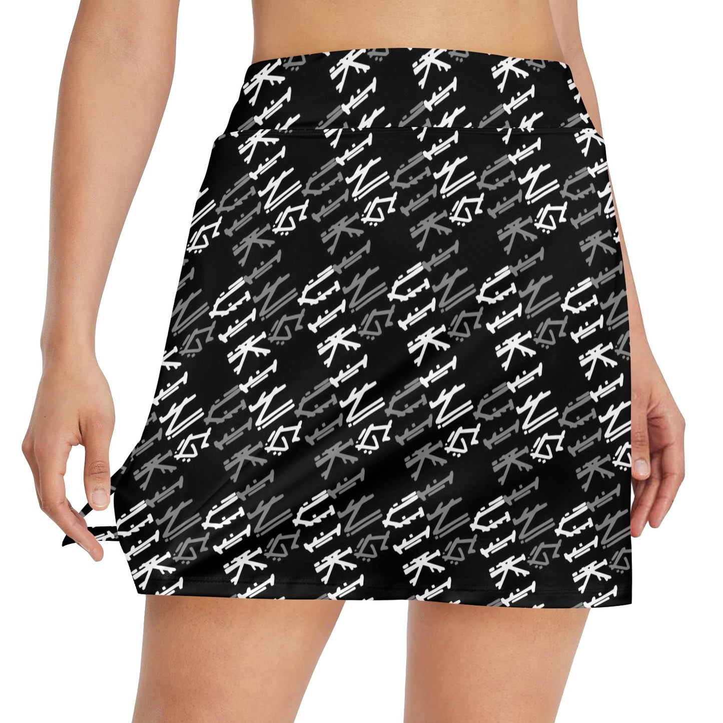 Vikings Print Design LKS306 17" Golf & Pickleball Skort with Pockets