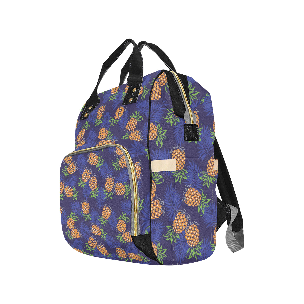 Pineapple Pattern Print Design PP02 Diaper Bag Backpack