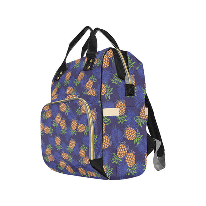 Pineapple Pattern Print Design PP02 Diaper Bag Backpack