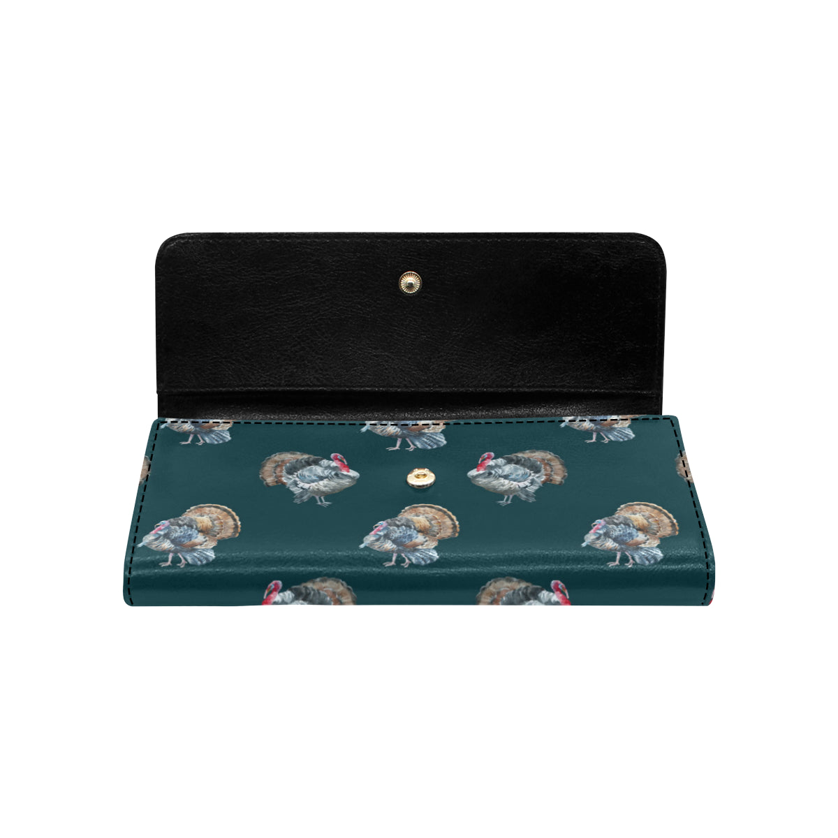 Turkey Pattern Print Design 03 Women's Trifold Wallet