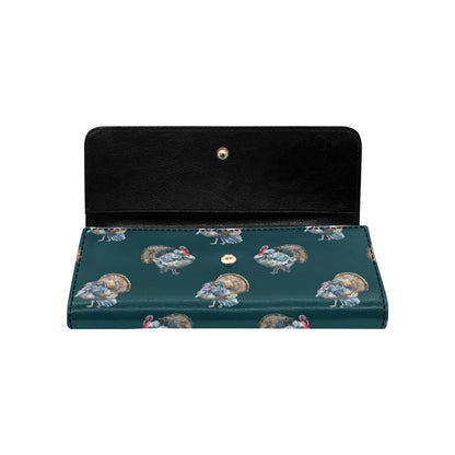 Turkey Pattern Print Design 03 Women's Trifold Wallet